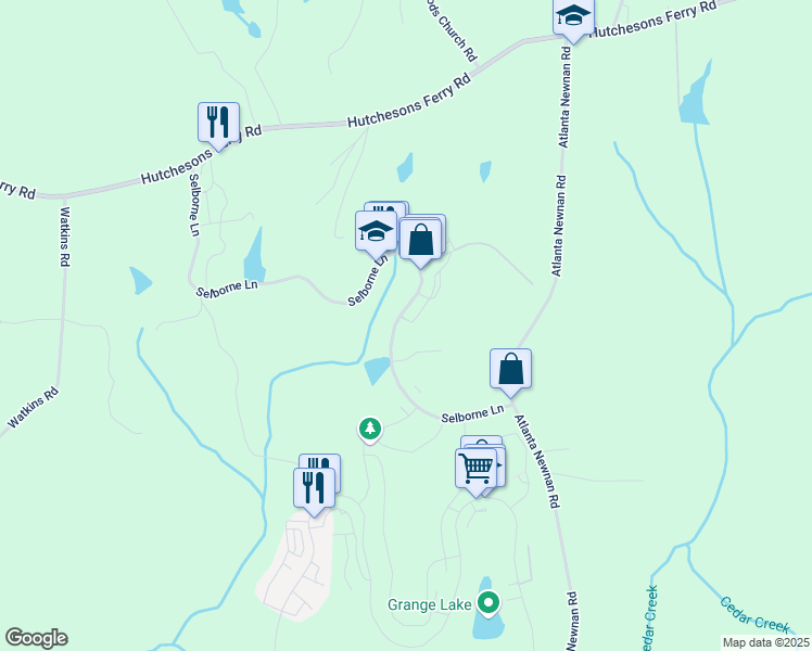 map of restaurants, bars, coffee shops, grocery stores, and more near 9170 Selborne Lane in Palmetto