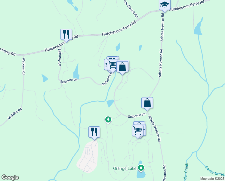 map of restaurants, bars, coffee shops, grocery stores, and more near 9179 Selborne Lane in Palmetto