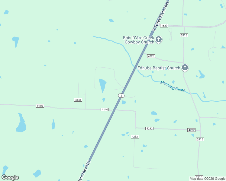 map of restaurants, bars, coffee shops, grocery stores, and more near 300 Glen Meadows Drive in Bonham
