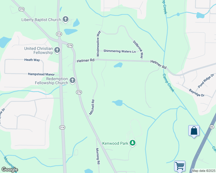 map of restaurants, bars, coffee shops, grocery stores, and more near 180 Patriots Walk in Fayetteville