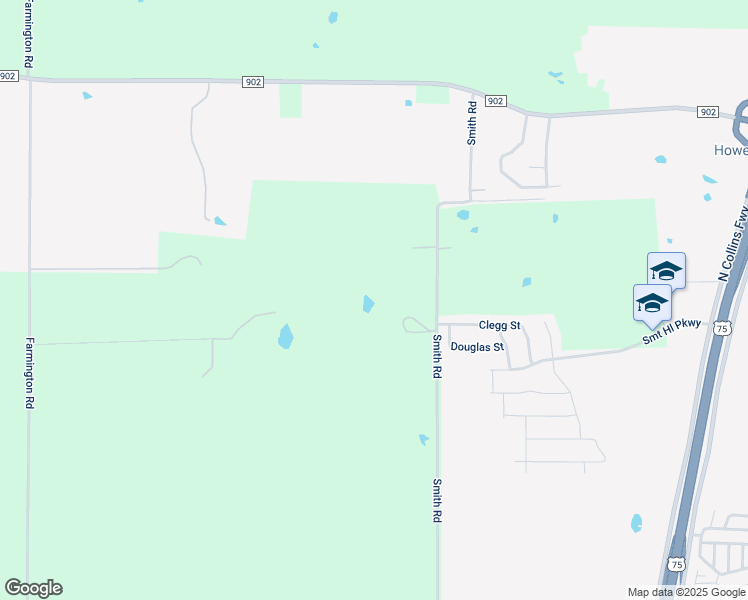 map of restaurants, bars, coffee shops, grocery stores, and more near 842 Smith Road in Howe