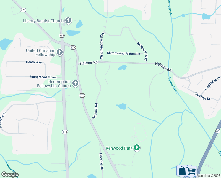 map of restaurants, bars, coffee shops, grocery stores, and more near 180 Patriots Walk in Fayetteville