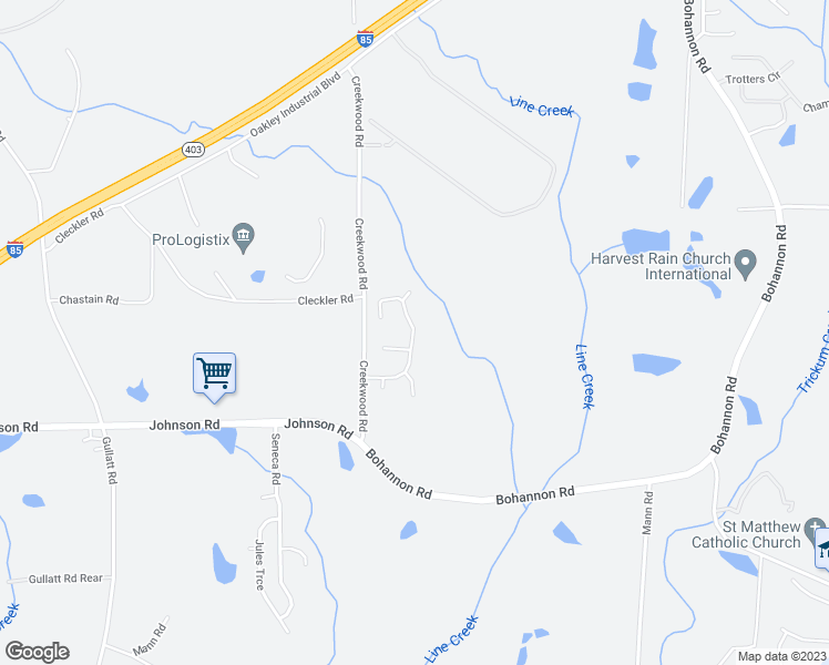 map of restaurants, bars, coffee shops, grocery stores, and more near 8530 Creekwood Ridge Drive in Palmetto
