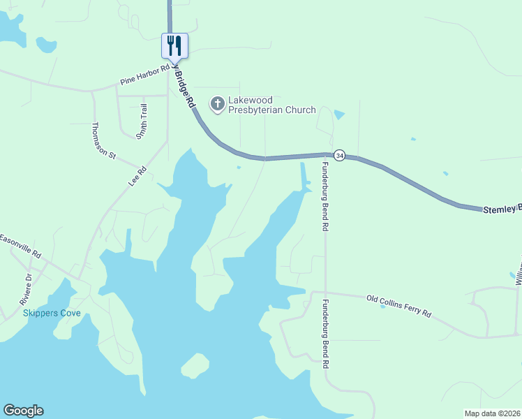 map of restaurants, bars, coffee shops, grocery stores, and more near 302 Allen Road in Pell City