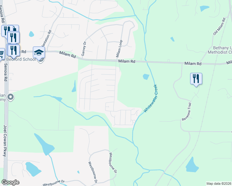 map of restaurants, bars, coffee shops, grocery stores, and more near 120 Greenview Boulevard in Fayetteville