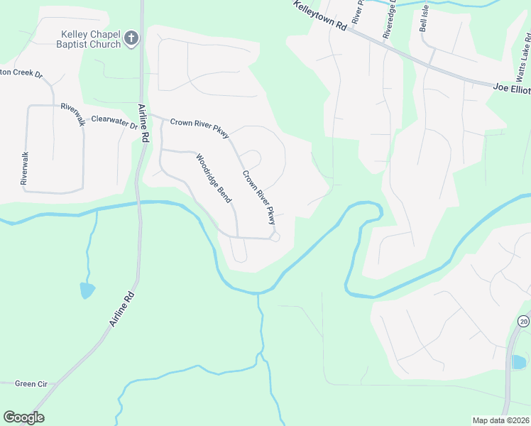 map of restaurants, bars, coffee shops, grocery stores, and more near 1044 Crown River Parkway in McDonough