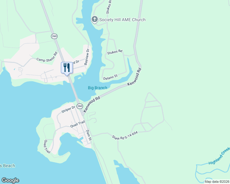 map of restaurants, bars, coffee shops, grocery stores, and more near 1324 Kenwood Road in Manning