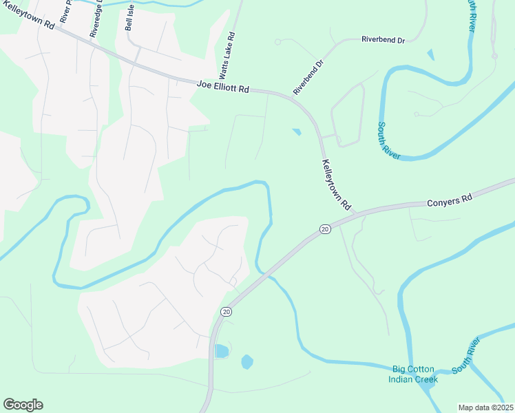 map of restaurants, bars, coffee shops, grocery stores, and more near 1223 Cooper Ridge in McDonough