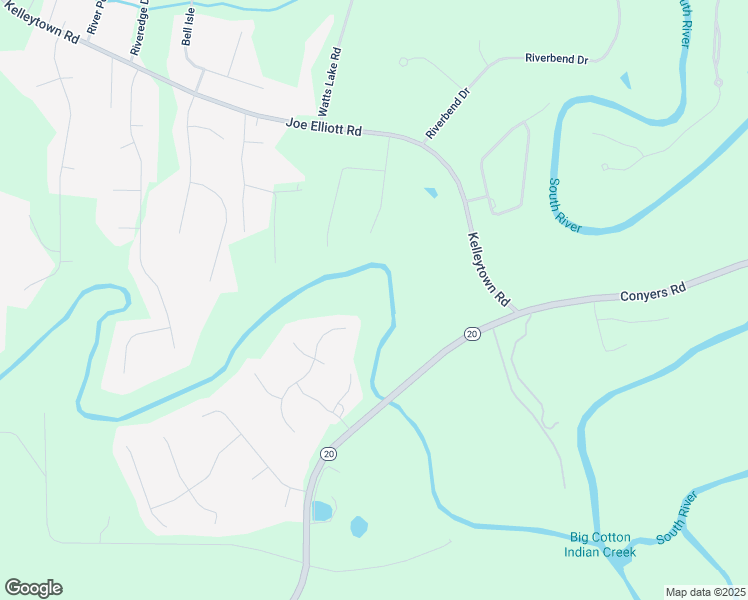 map of restaurants, bars, coffee shops, grocery stores, and more near 1223 Cooper Ridge in McDonough