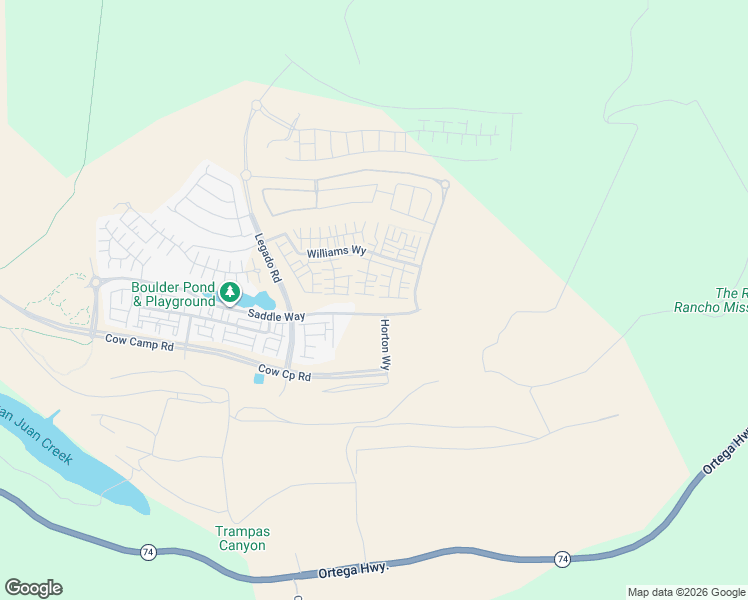 map of restaurants, bars, coffee shops, grocery stores, and more near Unnamed Road in San Juan Capistrano