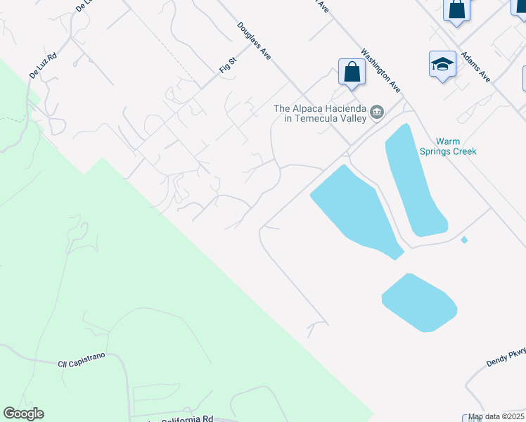 map of restaurants, bars, coffee shops, grocery stores, and more near 42646 Meadowlark Ridge in Murrieta