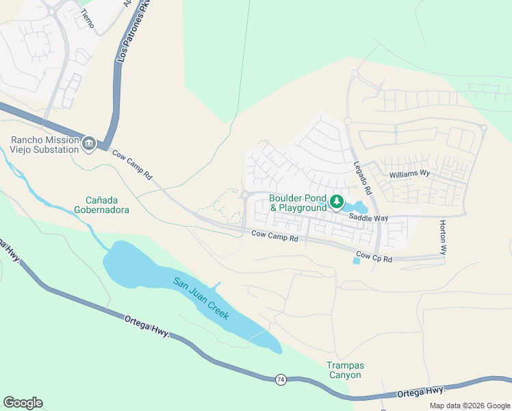 map of restaurants, bars, coffee shops, grocery stores, and more near 31121 Ortega Highway in San Juan Capistrano