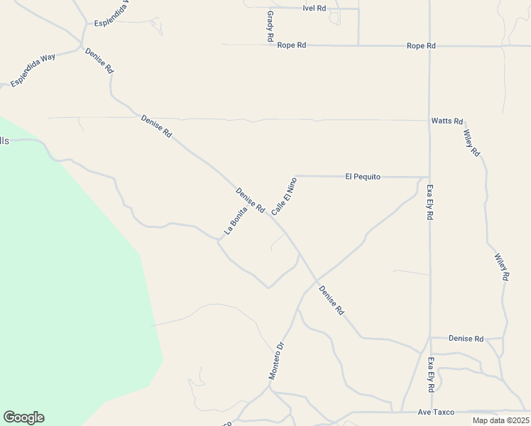 map of restaurants, bars, coffee shops, grocery stores, and more near Denise Road in Temecula
