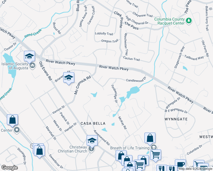 map of restaurants, bars, coffee shops, grocery stores, and more near 304 Candlewood Drive in Martinez