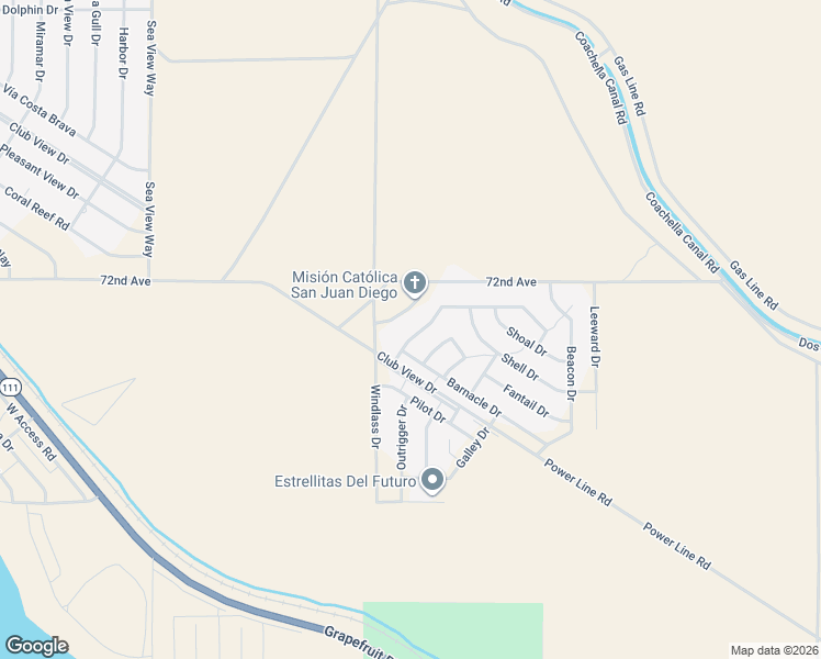 map of restaurants, bars, coffee shops, grocery stores, and more near 100060 Rocky Point Drive in Mecca