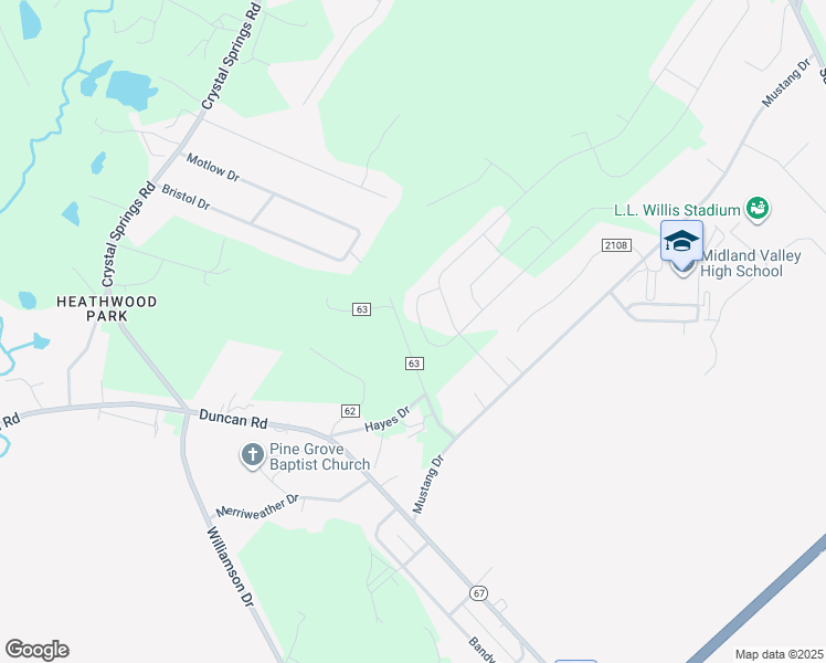 map of restaurants, bars, coffee shops, grocery stores, and more near 8146 Be Nice Court in Graniteville