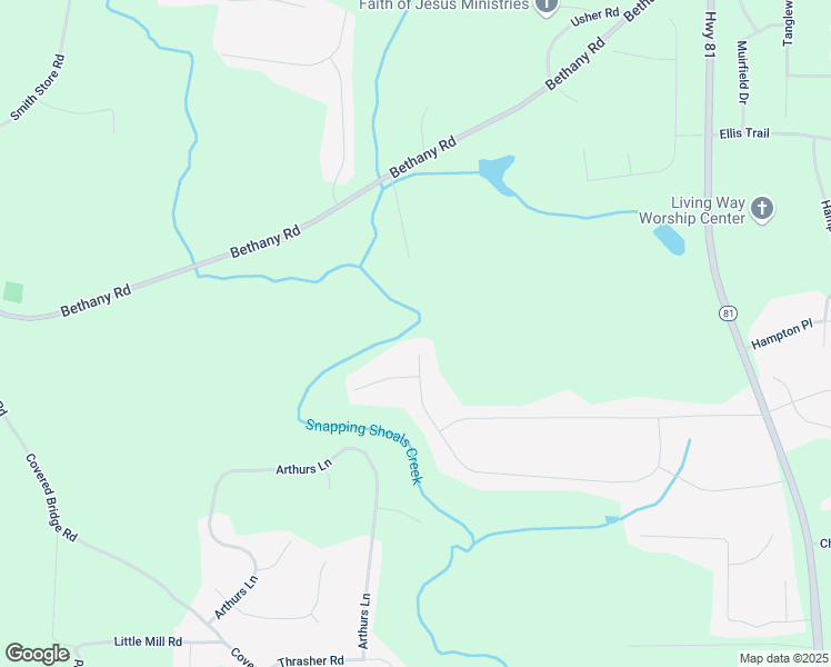 map of restaurants, bars, coffee shops, grocery stores, and more near 405 Willow Shoals Drive in Covington