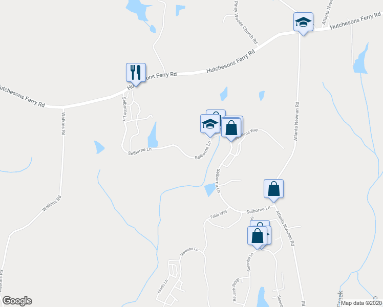 map of restaurants, bars, coffee shops, grocery stores, and more near 9012 Selborne Lane in Palmetto