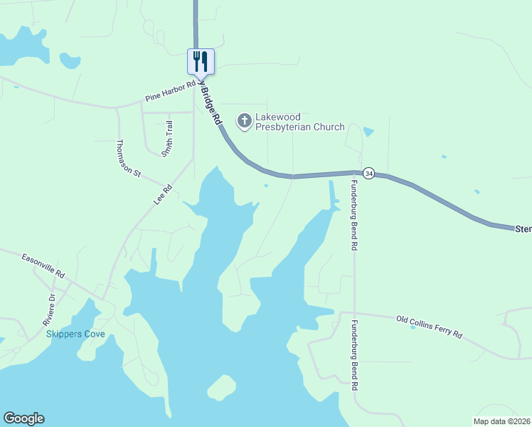 map of restaurants, bars, coffee shops, grocery stores, and more near 302 Allen Road in Pell City