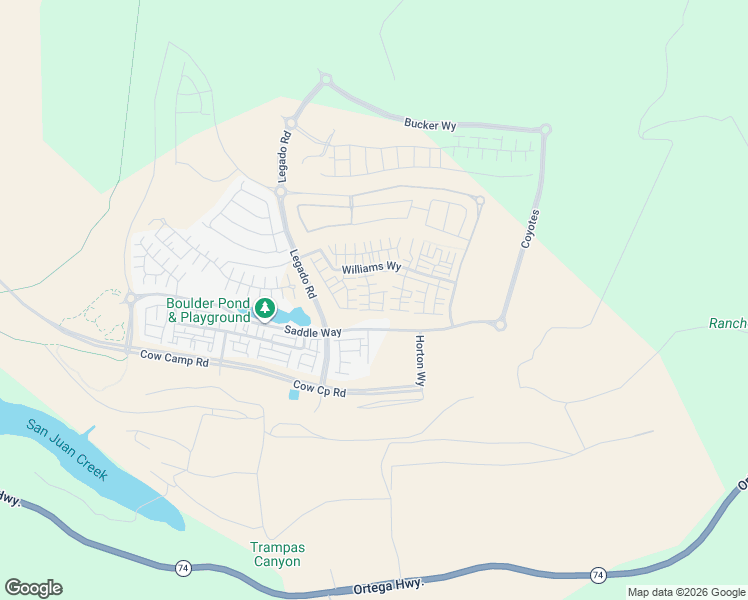 map of restaurants, bars, coffee shops, grocery stores, and more near Unnamed Road in San Juan Capistrano