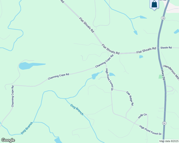 map of restaurants, bars, coffee shops, grocery stores, and more near 194 Channing Cope Road in Covington