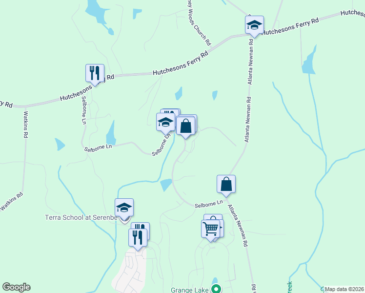 map of restaurants, bars, coffee shops, grocery stores, and more near 9123 Selborne Lane in Palmetto