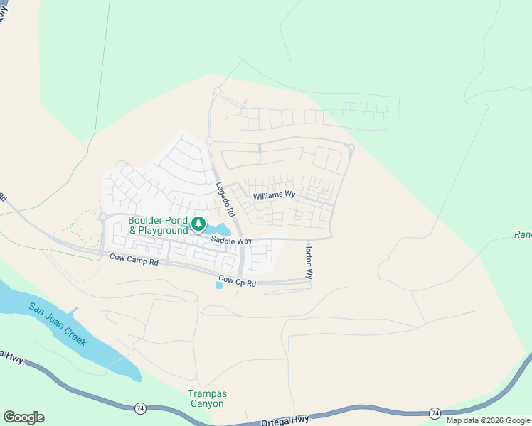 map of restaurants, bars, coffee shops, grocery stores, and more near Unnamed Road in San Juan Capistrano