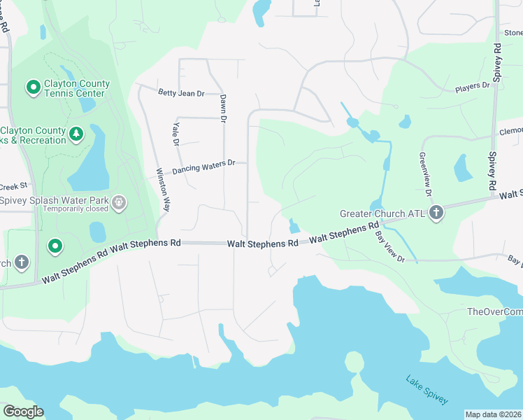 map of restaurants, bars, coffee shops, grocery stores, and more near 2735 Melanie Court in Jonesboro