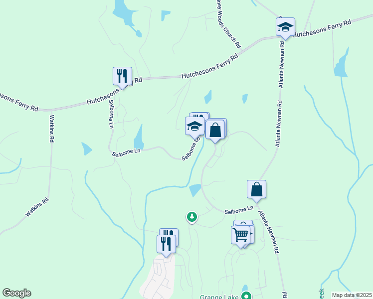 map of restaurants, bars, coffee shops, grocery stores, and more near 9032 Selborne Lane in Palmetto