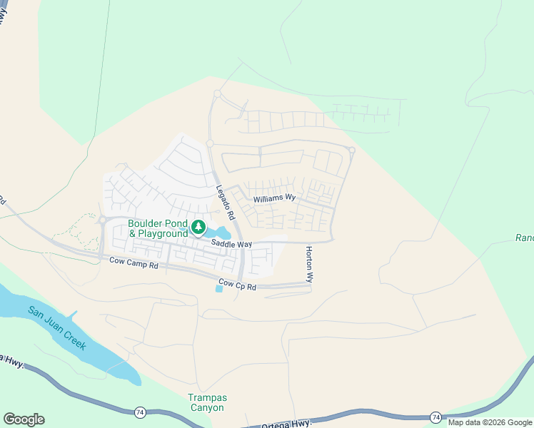 map of restaurants, bars, coffee shops, grocery stores, and more near 1281 Windmill Road in Ladera Ranch