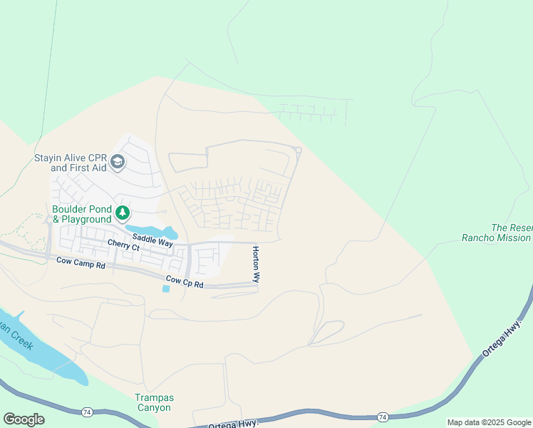 map of restaurants, bars, coffee shops, grocery stores, and more near 601 Cornelia Way in Mission Viejo