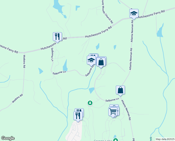 map of restaurants, bars, coffee shops, grocery stores, and more near 9032 Selborne Lane in Palmetto