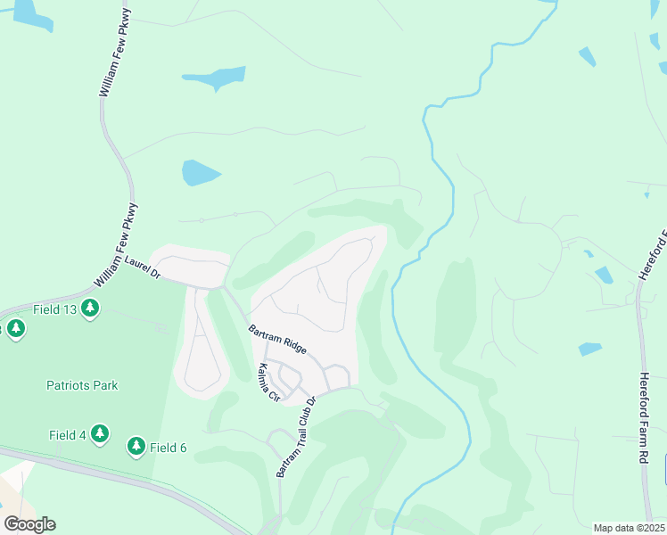 map of restaurants, bars, coffee shops, grocery stores, and more near 2123 Fothergill Drive in Evans