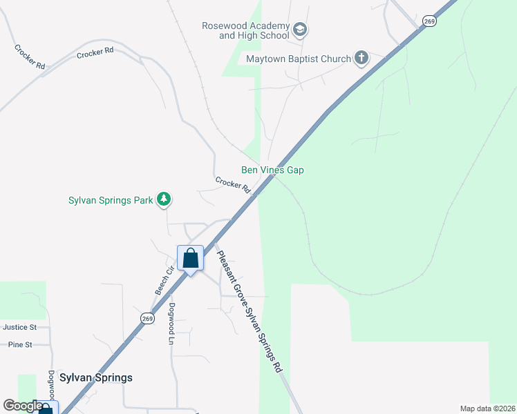 map of restaurants, bars, coffee shops, grocery stores, and more near 4940 Ash Drive in Mulga