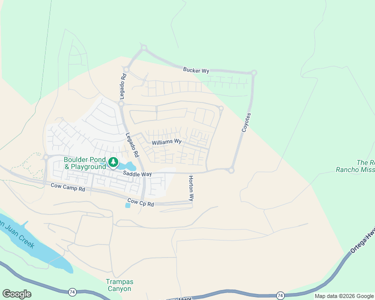 map of restaurants, bars, coffee shops, grocery stores, and more near Unnamed Road in San Juan Capistrano