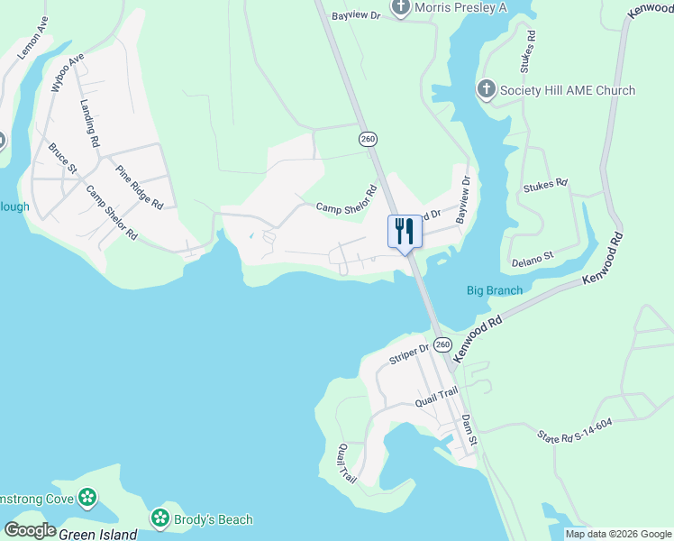 map of restaurants, bars, coffee shops, grocery stores, and more near 1225 Davis Street in Manning