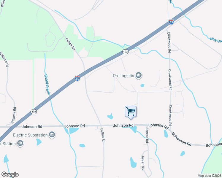 map of restaurants, bars, coffee shops, grocery stores, and more near 6885 Chastain Road in Palmetto