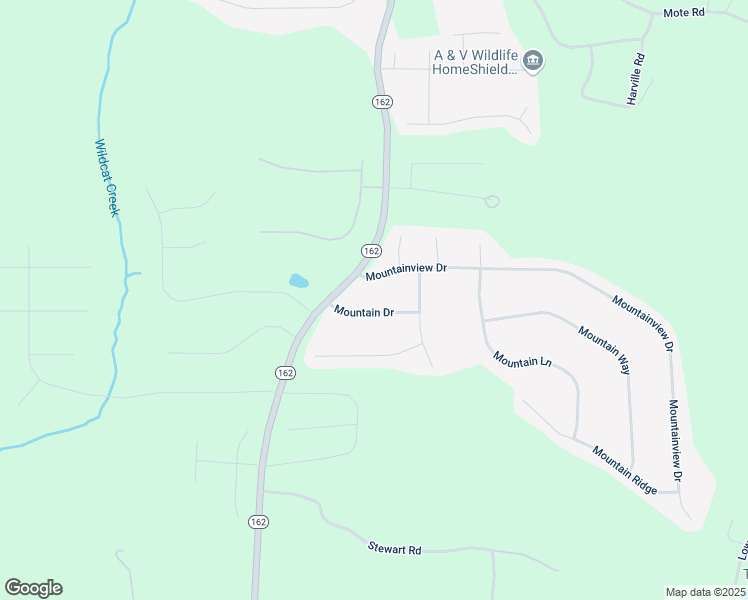 map of restaurants, bars, coffee shops, grocery stores, and more near 45 Mountain Drive in Covington