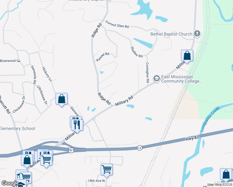 map of restaurants, bars, coffee shops, grocery stores, and more near 110 Ridgeland Drive in Columbus