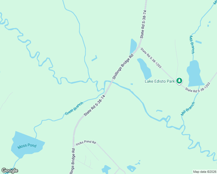 map of restaurants, bars, coffee shops, grocery stores, and more near 12 State Road S-38-74 in Orangeburg