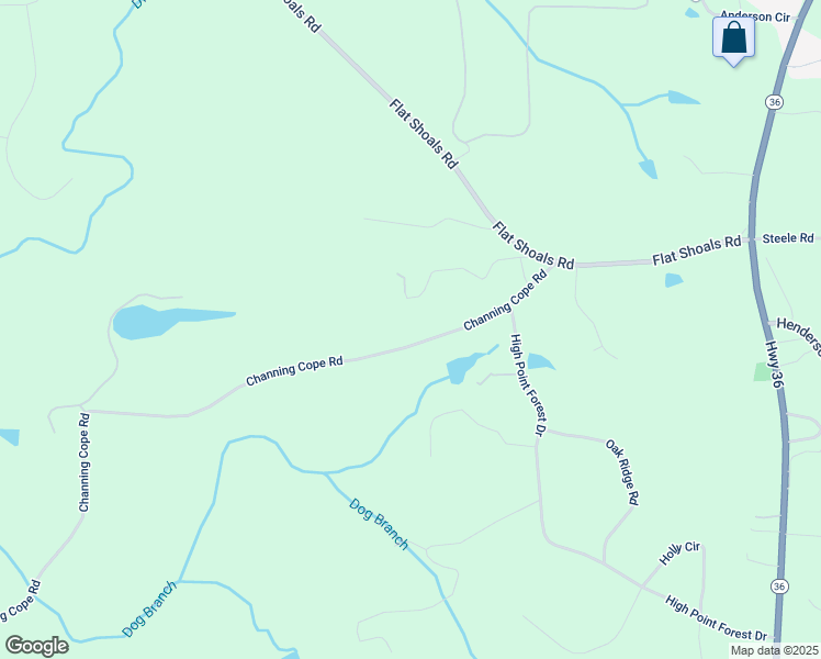 map of restaurants, bars, coffee shops, grocery stores, and more near 194 Channing Cope Road in Covington