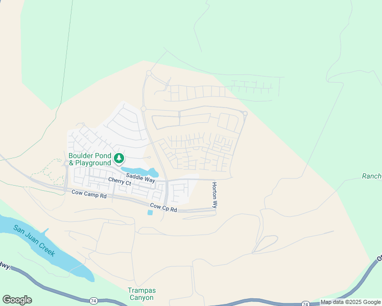 map of restaurants, bars, coffee shops, grocery stores, and more near 1220 Windmill Road in Ladera Ranch