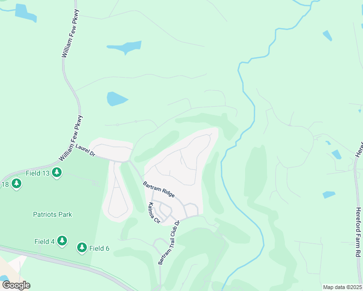 map of restaurants, bars, coffee shops, grocery stores, and more near 2123 Fothergill Drive in Evans