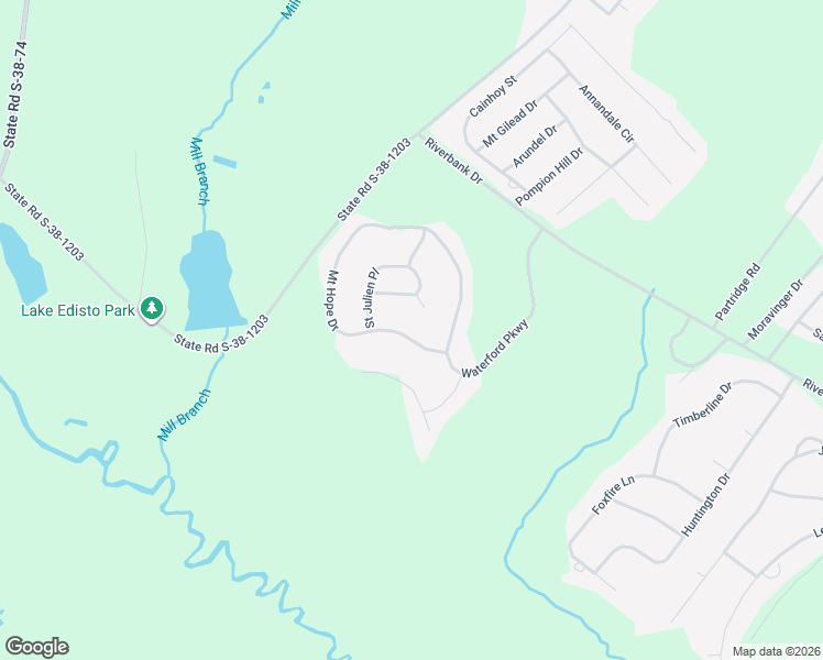 map of restaurants, bars, coffee shops, grocery stores, and more near 116 Mount Hope Drive in Orangeburg