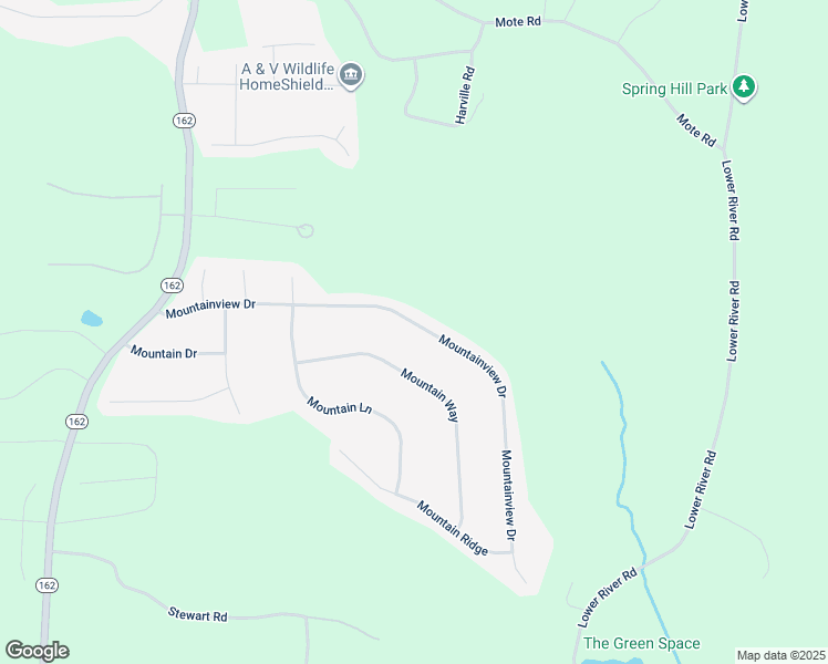 map of restaurants, bars, coffee shops, grocery stores, and more near 300 Mountainview Drive in Covington