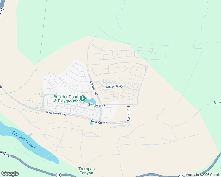 map of restaurants, bars, coffee shops, grocery stores, and more near Unnamed Road in San Juan Capistrano