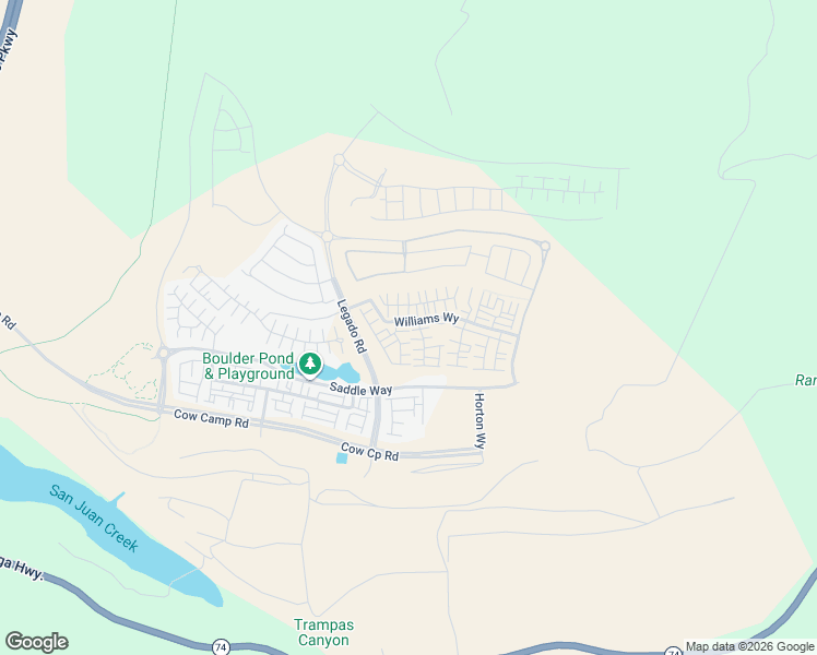 map of restaurants, bars, coffee shops, grocery stores, and more near 31680 Williams Way in Mission Viejo