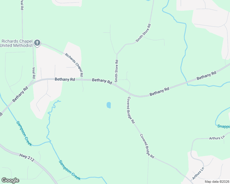 map of restaurants, bars, coffee shops, grocery stores, and more near 1071 Bethany Road in Covington