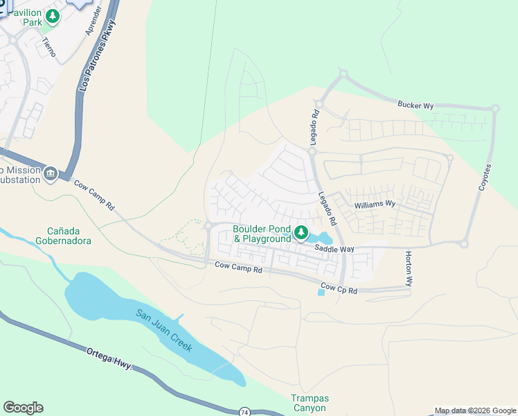 map of restaurants, bars, coffee shops, grocery stores, and more near 502 Sunrise Road in Ladera Ranch