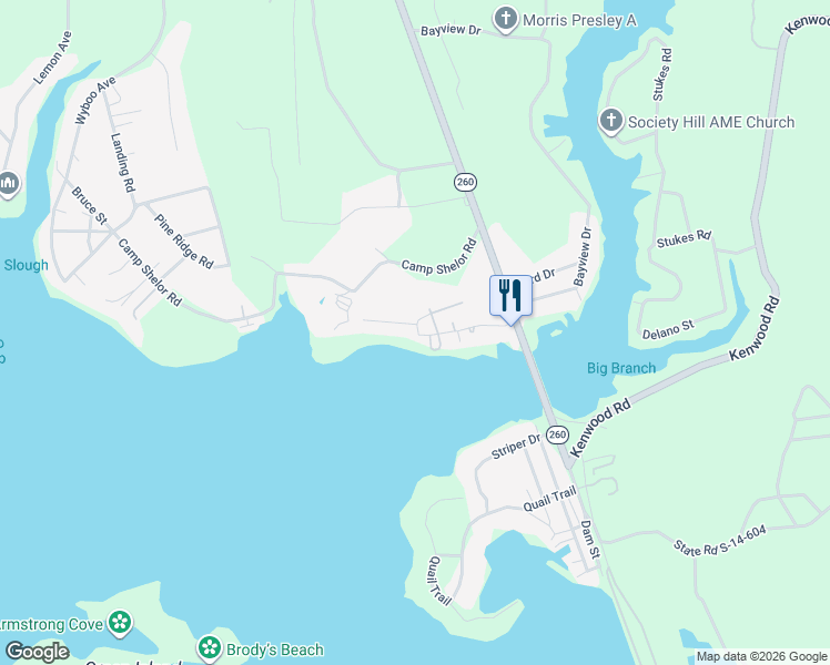 map of restaurants, bars, coffee shops, grocery stores, and more near 1225 Davis Street in Manning